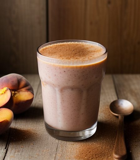Peach Cinnamon Smoothie recipe image