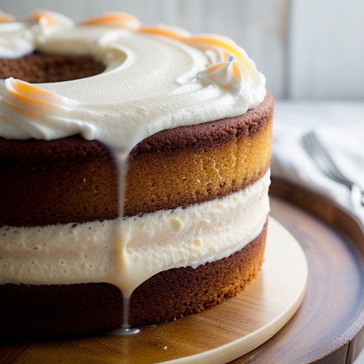 Peach Cream Cake ***Gndr31 B recipe image