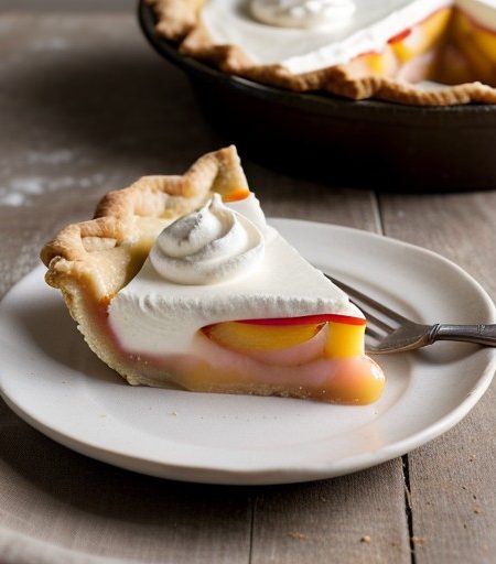Peach Cream Pie recipe image