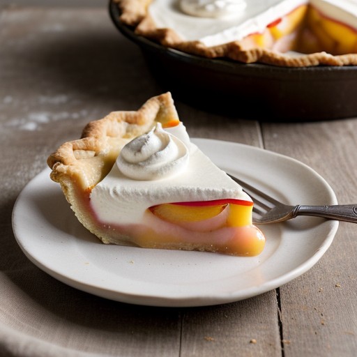 Peach Cream Pie recipe image