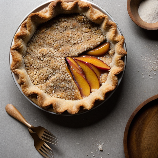 Peach Crumb Pie recipe image