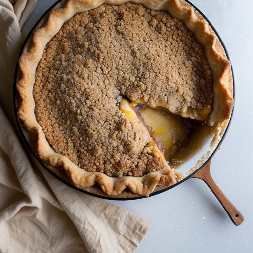 Peach Crumb Pie recipe image