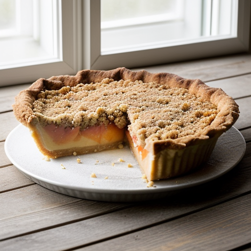 Peach Crumble Pie recipe image