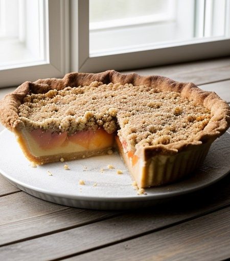 Peach Crumble Pie recipe image