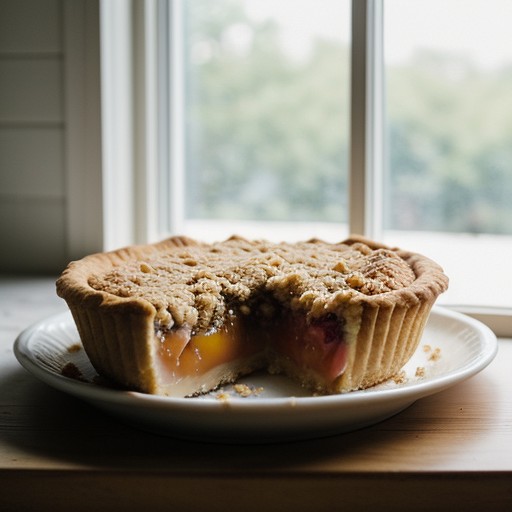 Peach Crumble Pie recipe image