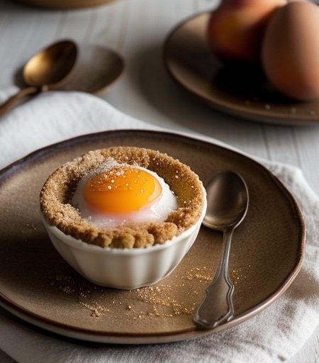 Peach Cup Pudding recipe image