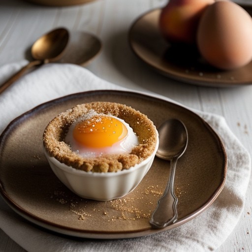 Peach Cup Pudding recipe image
