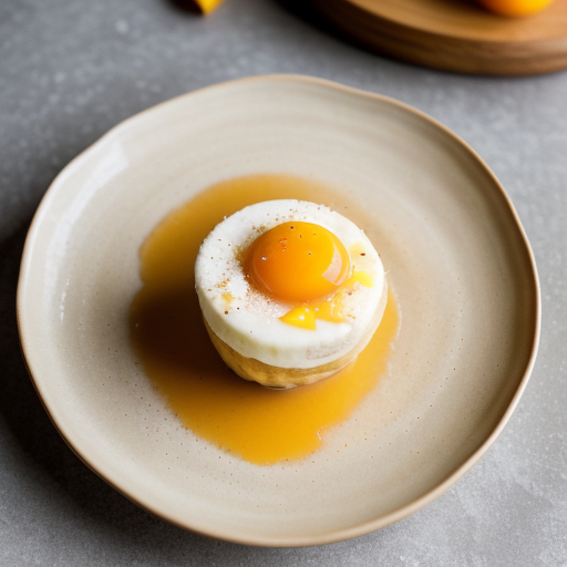 Peach Custard Ice Cream recipe image