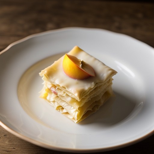 Peach-Filled Phyllo Bundles recipe image