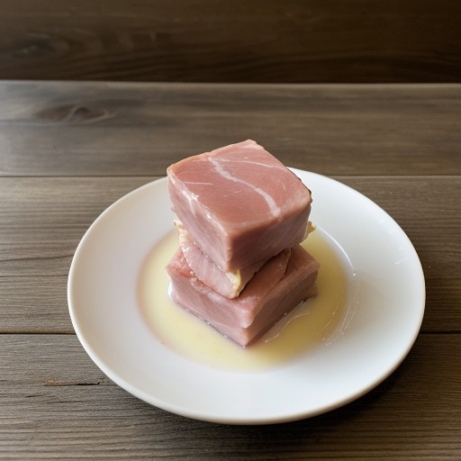 Peach Flavored Glazed Ham Cubes recipe image