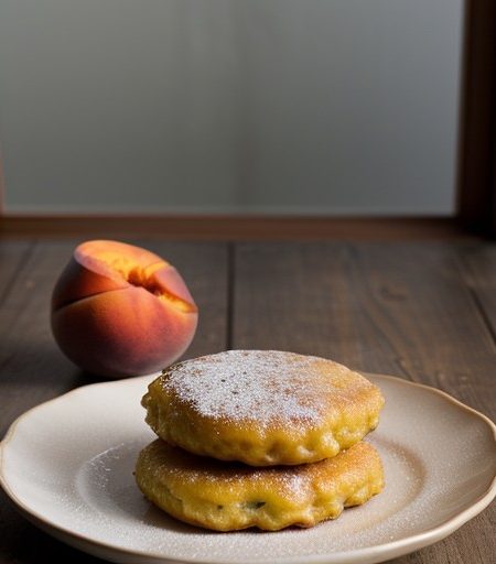 Peach Fritters (Parshing Ponakucka recipe image