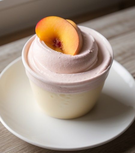 Peach Frozen Yogurt recipe image