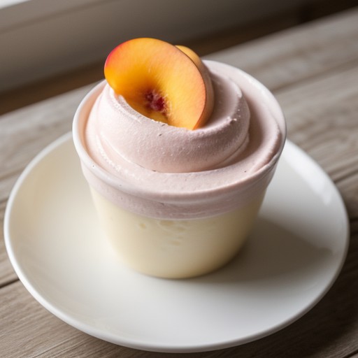 Peach Frozen Yogurt recipe image