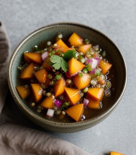 Peach Ginger Salsa recipe image