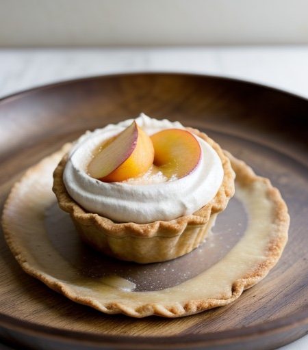 Peach Glace Pie recipe image