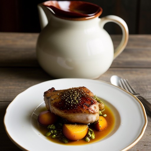 Peach-Glazed Chicken Thighs recipe image