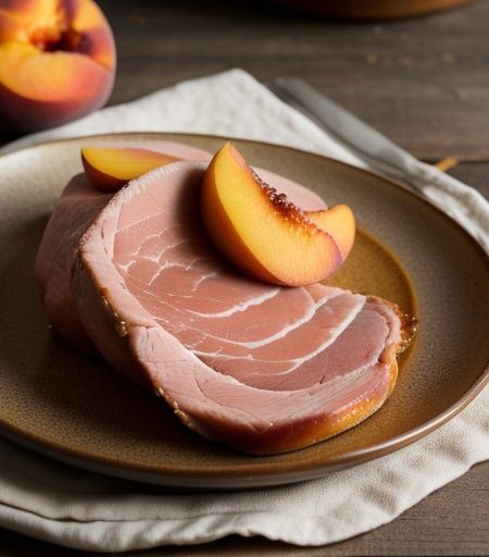 Peach Glazed Ham recipe image