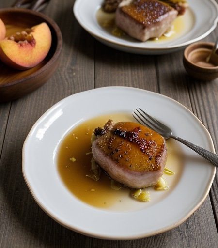 Peach Glazed Pork Chops recipe image