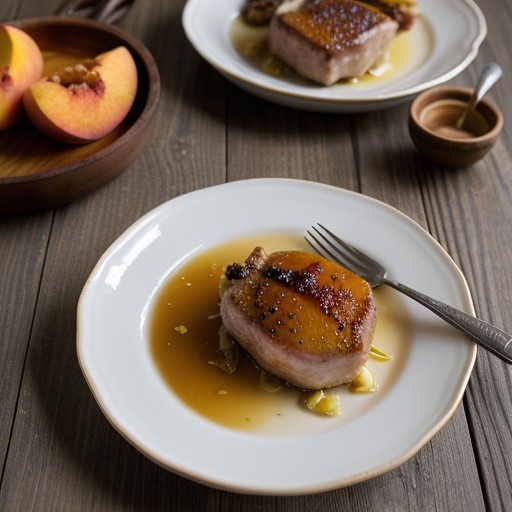 Peach Glazed Pork Chops recipe image