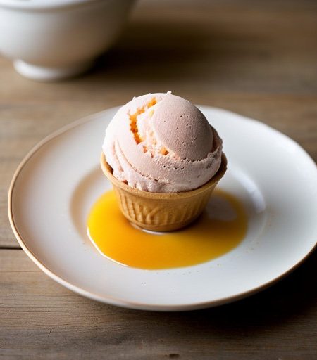 Peach Ice Cream-Martha Stewart Living recipe image