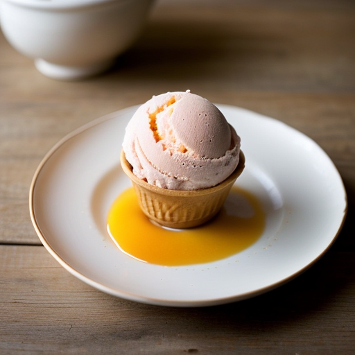 Peach Ice Cream-Martha Stewart Living recipe image