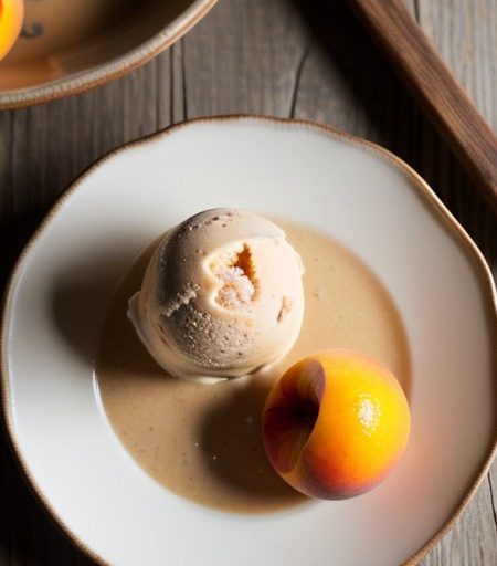 Peach Ice Cream recipe image
