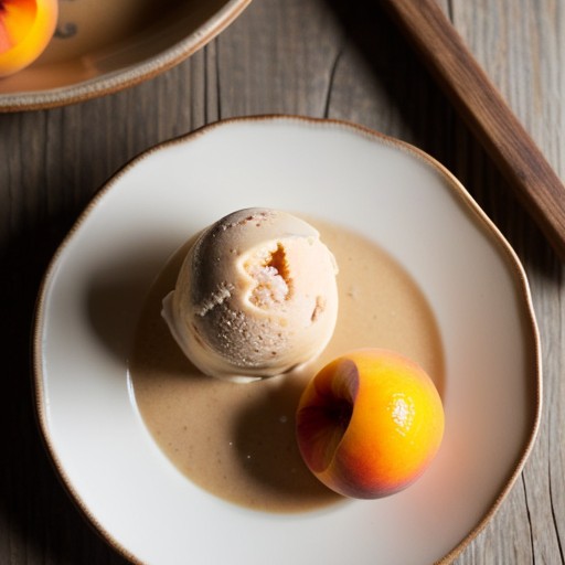 Peach Ice Cream recipe image