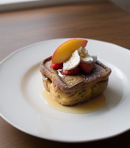Peach Melba French Toast recipe image