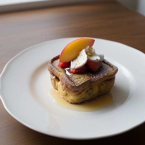 Peach Melba French Toast recipe image