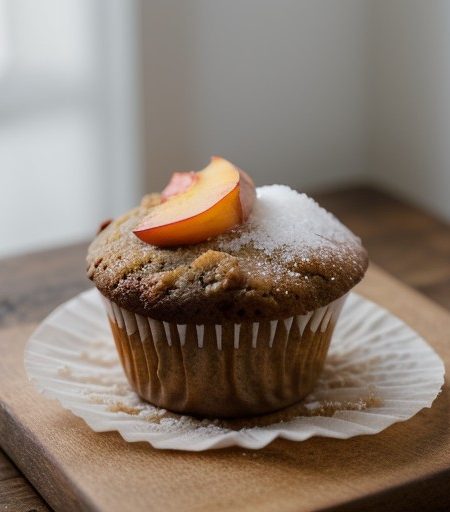 Peach Melba Muffins recipe image