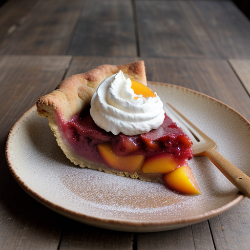 Peach Melba Pie recipe image