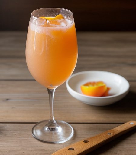 Peach Mimosas recipe image