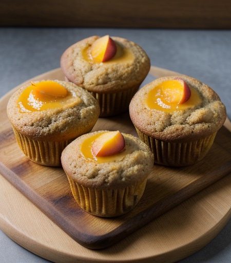 Peach Muffins recipe image