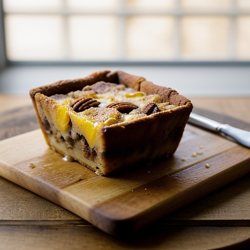 Peach & Pecan Bread Pudding recipe image