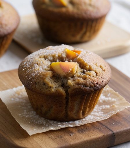 Peach Pecan Muffins recipe image