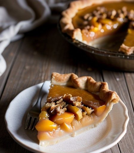 Peach Praline Pie recipe image
