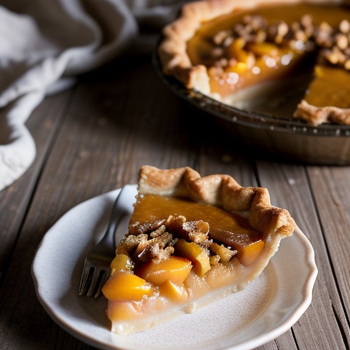 Peach Praline Pie recipe image