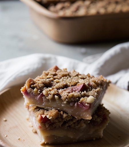 Peach-Rhubarb Crisp recipe image