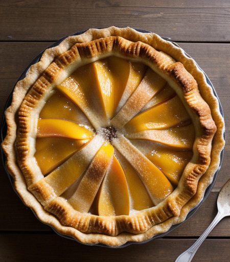 Peach Skillet Pie recipe image