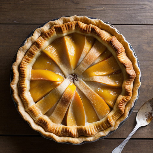 Peach Skillet Pie recipe image
