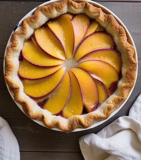 Peach Skillet Pie recipe image