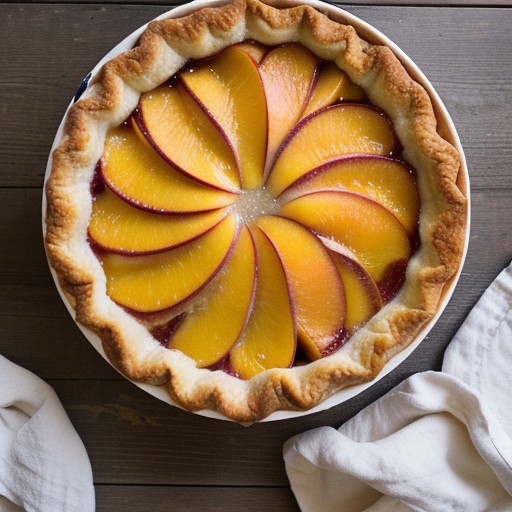 Peach Skillet Pie recipe image