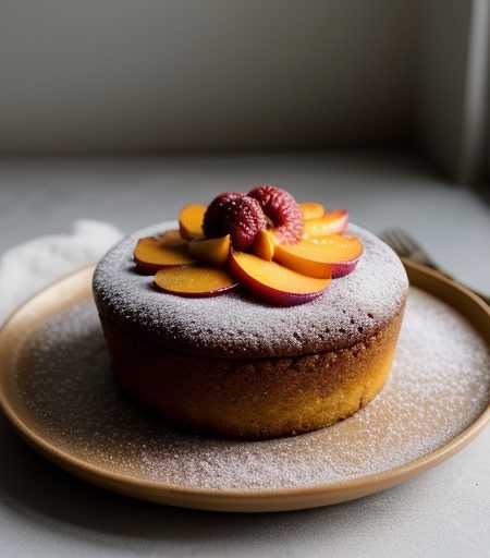 Peach Upside-Down Cake recipe image