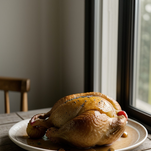 Peach & Wine Glazed Rock Cornish Hens With St recipe image