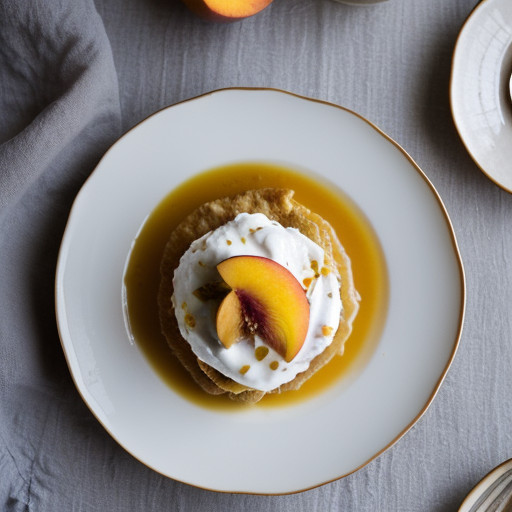 Peach & Yogurt Melba recipe image