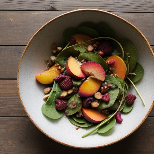 Peach and Berry Salad - Bon Appetit recipe image