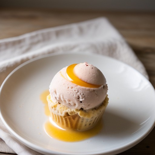 Peach or Nectarine Buttermilk Ice Cream recipe image