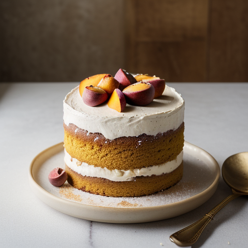 Peaches & Cream Cake recipe image