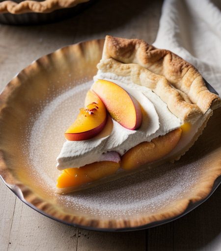Peaches & Cream Pie recipe image
