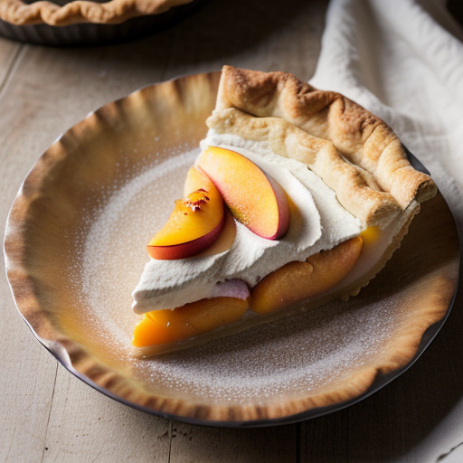 Peaches & Cream Pie recipe image